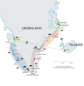 Carte La grande croisière du Groenland